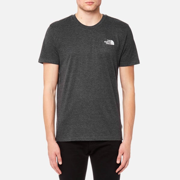 The North Face Men's Short Sleeve Simple Dome T-Shirt - TNF Dark Grey Heather/Silver Reflective