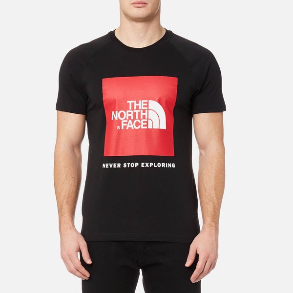 The North Face Men's Short Sleeve Raglan Red Box T-Shirt - TNF Black