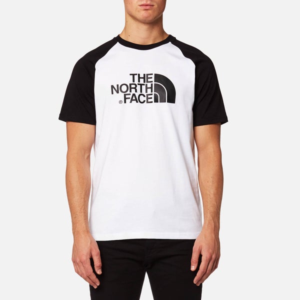 The North Face Men's Raglan Easy Short Sleeve T-Shirt - TNF White/TNF Black - S