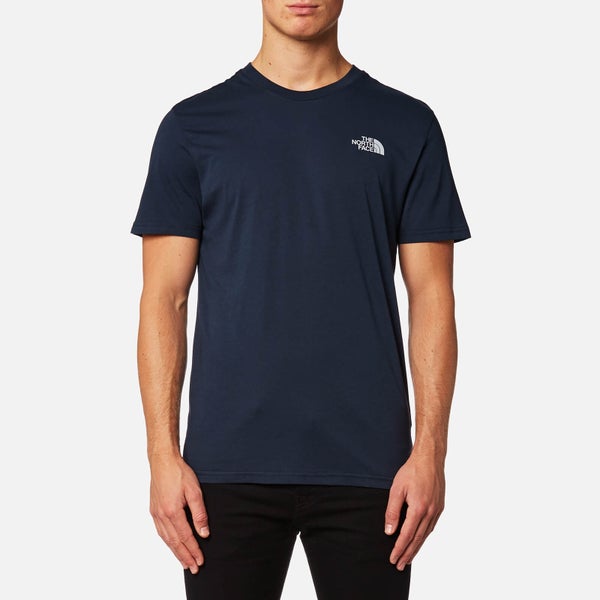 The North Face Men's Short Sleeve Simple Dome T-Shirt - Urban Navy/High Rise Grey