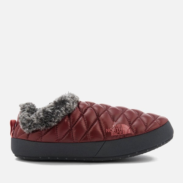 The North Face Women's Thermoball® Tent Mule Faux Fur IV Slippers - Shiny Barolo Red/Iron Grey