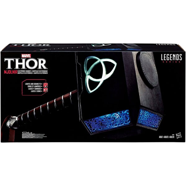 Hasbro Marvel Legends Thor Mjolnir Hammer Electronic Prop Replica