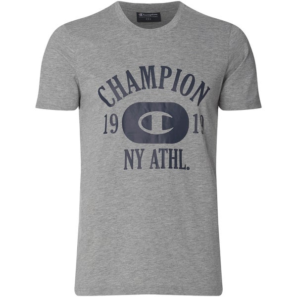 T-Shirt Homme NY Athletic Champion - Gris Chiné