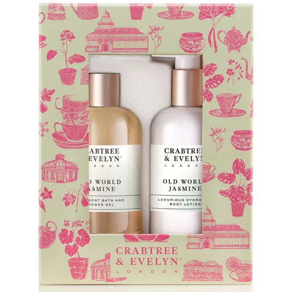 Duo de Soins pour le Corps Old World Jasmin Crabtree & Evelyn 300 ml