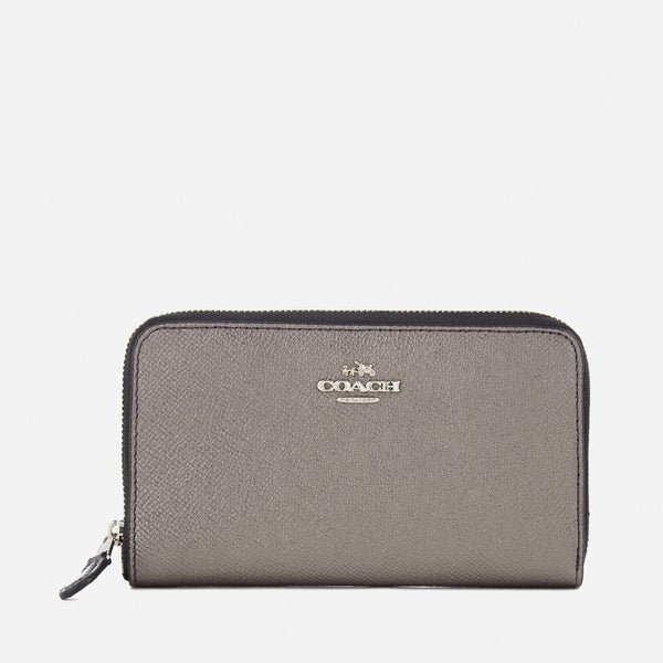 Coach Women's Medium Zip Around Wallet - Gun Metal
