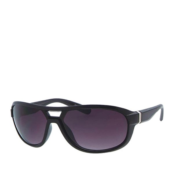 Men's Square Wrap Sunglasses - Black