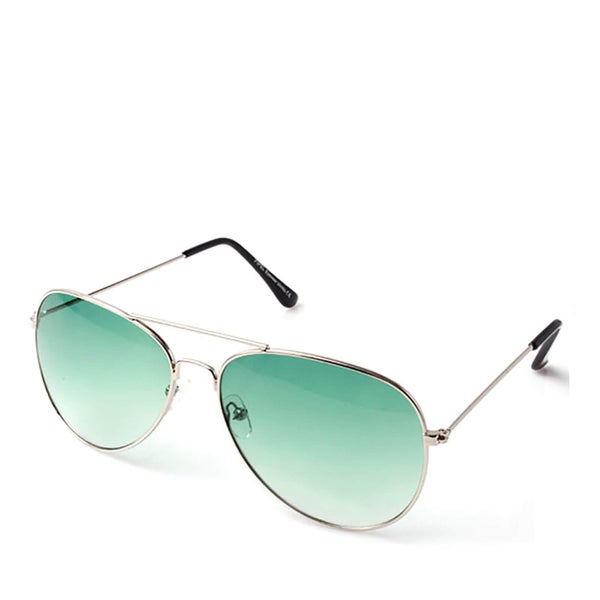 Men's Aviator Gradient Sunglasses - Silver/Blue