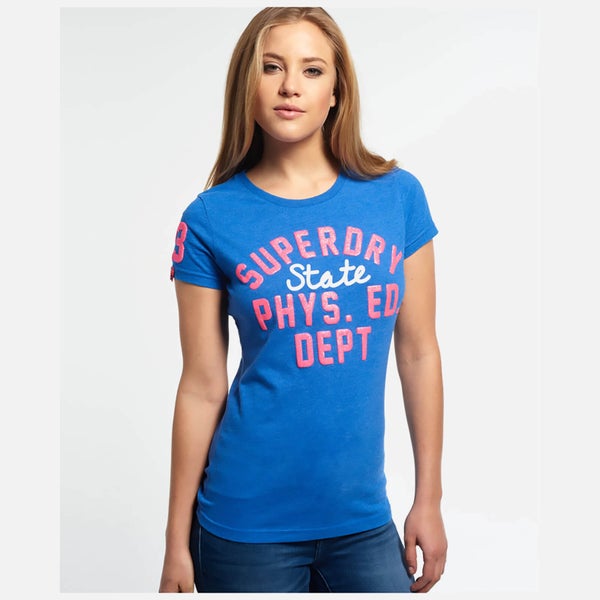 Superdry Women's Dept Entry T-Shirt - Sky Blue Marl