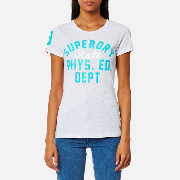 Superdry Women's Dept Entry T-Shirt - Ice Marl