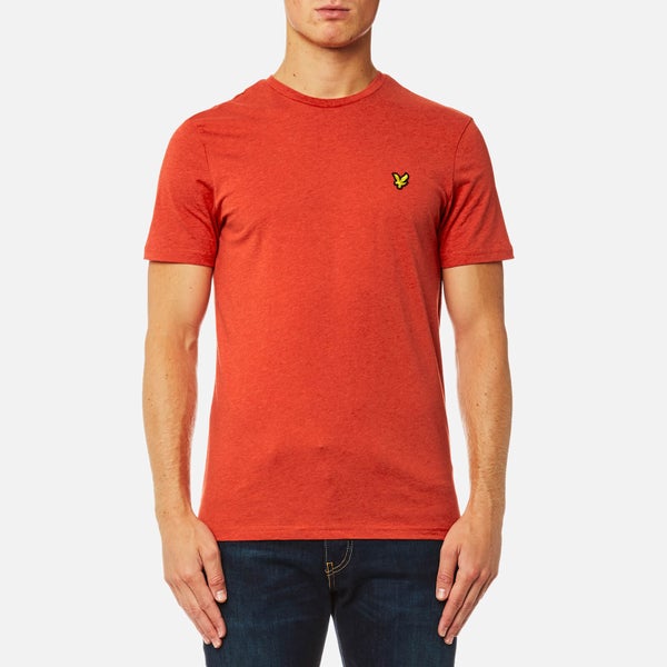 Lyle & Scott Men's Crew Neck T-Shirt - Flame Red Marl