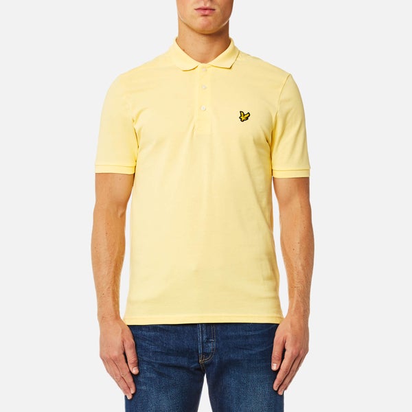 Lyle & Scott Men's Polo Shirt - Pale Yellow