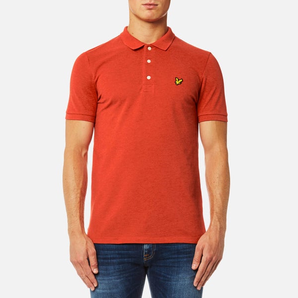 Lyle & Scott Men's Polo Shirt - Flame Red Marl