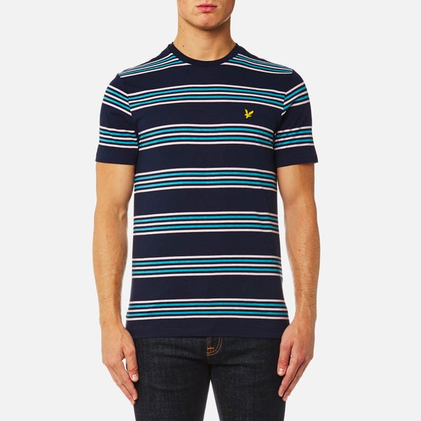Lyle & Scott Men's Stripe T-Shirt - Navy