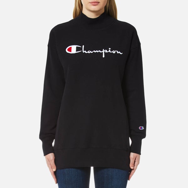 Champion Women's Polo Neck Sweatshirt - Black