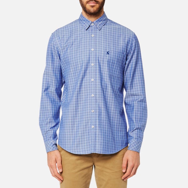 Joules Men's Long Sleeve Classic Shirt - Blue Check