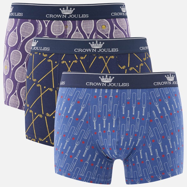 Joules Men's 3 Pack Novelty Printed Boxer Shorts - Multi