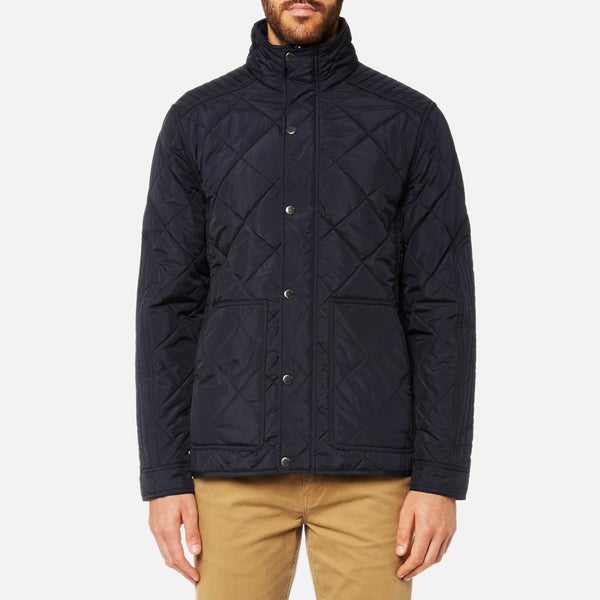 Joules Men's Short Length Quilted Jacket - Marine Navy