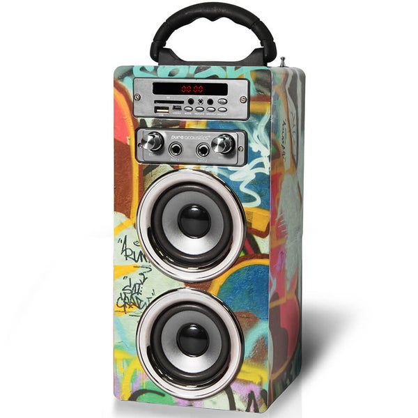 Pure Acoustics MCP-20 Bluetooth Karaoke Speaker (Including Mic) - Grafitti