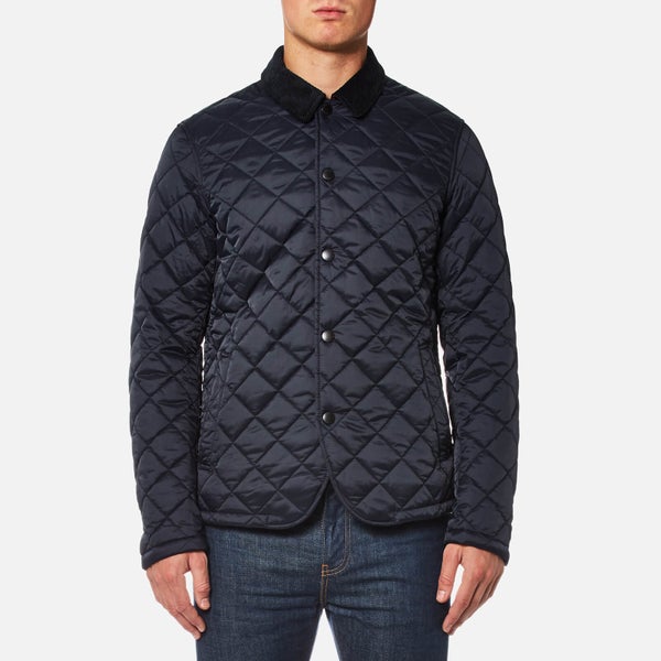 Barbour Men's Drill Quilted Jacket - Navy