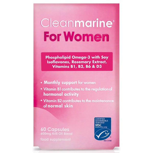 Capsules MenoMin pour Femmes Cleanmarine — 60 Capsules Gel x 600 mg