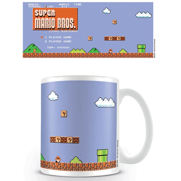 Super Mario Coffee Mug (Retro Title)