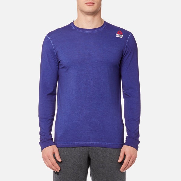 Reebok Men's CrossFit Long Sleeve T-Shirt - Deep Cobalt Blue