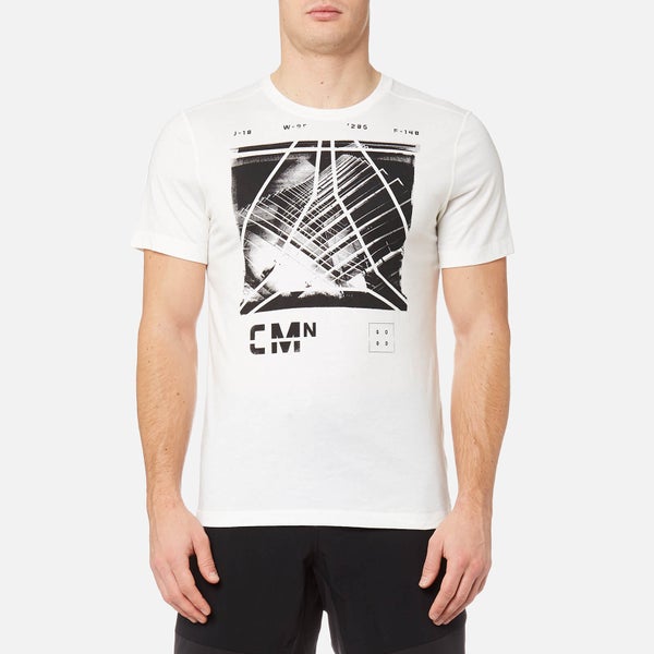 Reebok Men's Speedwick Blend Short Sleeve Graphic T-Shirt - Chalk