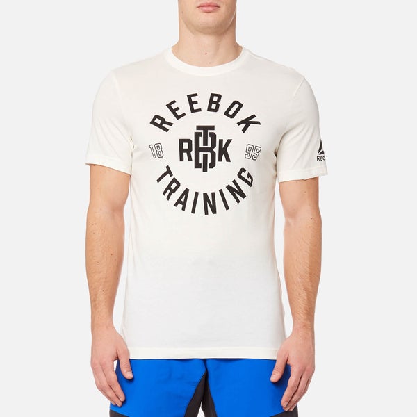 Reebok Men's Reebok Training Short Sleeve T-Shirt - Chalk