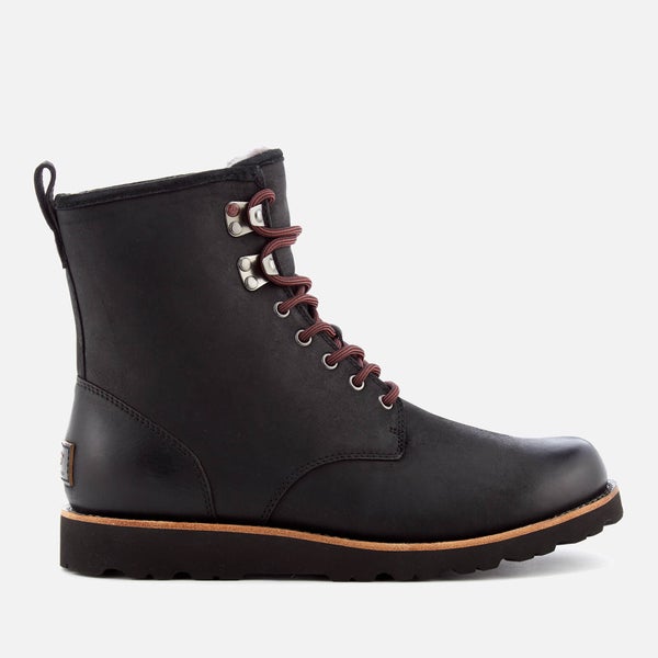 UGG Men's Hannen TL Waterproof Leather Lace Up Boots - Black