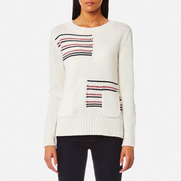 Barbour Women's Seaton Knitted Jumper - Cloud