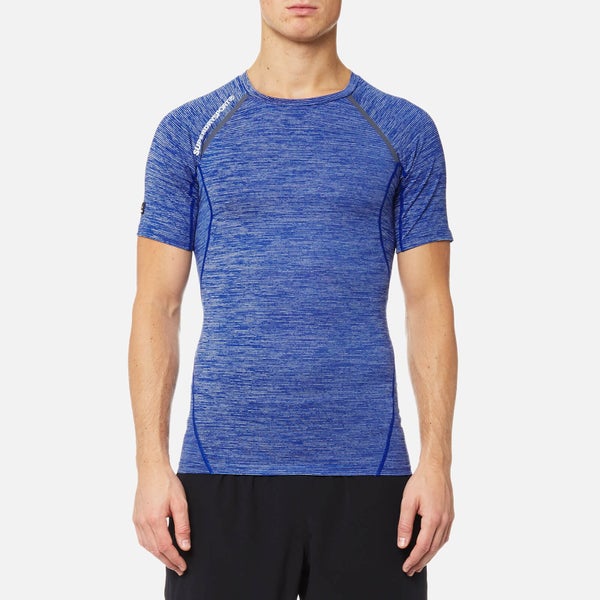 Superdry Sport Men's Sport Athletic Vent T-Shirt - Cobalt Grit Stripe