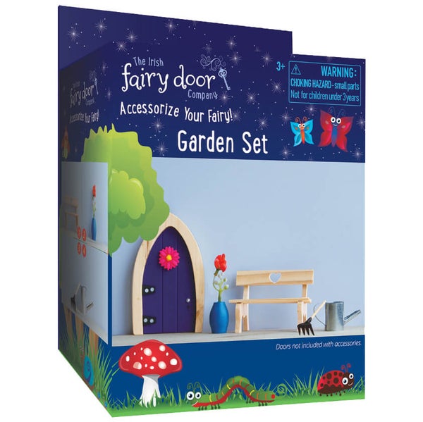 The Irish Fairy Door Company 4 Piece Garden Accessory Set