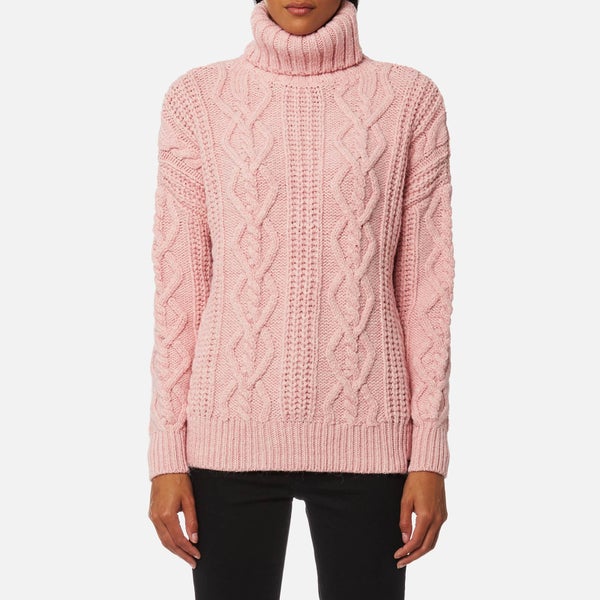 Superdry Women's Esmay Cable Knitted Jumper - Blush Marl