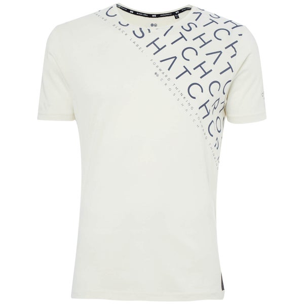 T-Shirt Homme Leeroy Crosshatch - Gris Beige