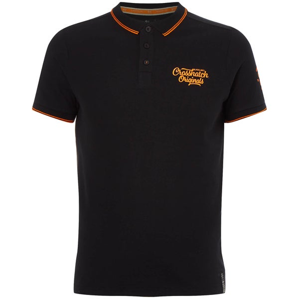 Crosshatch Men's Morristown Polo Shirt - Black