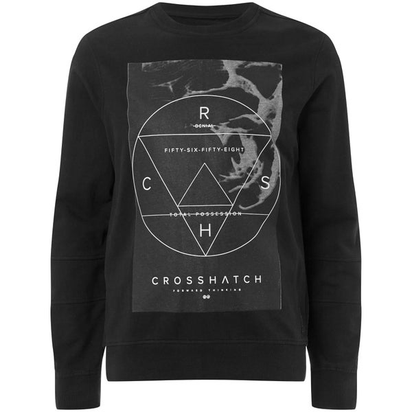 Crosshatch Men's Zerrick Sweatshirt - Black