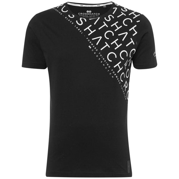T-Shirt Homme Leeroy Crosshatch - Noir