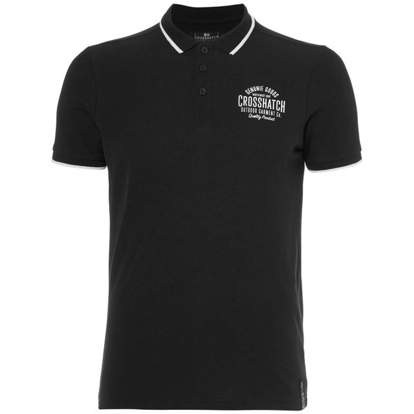 Crosshatch Men's Seton Polo Shirt - Black