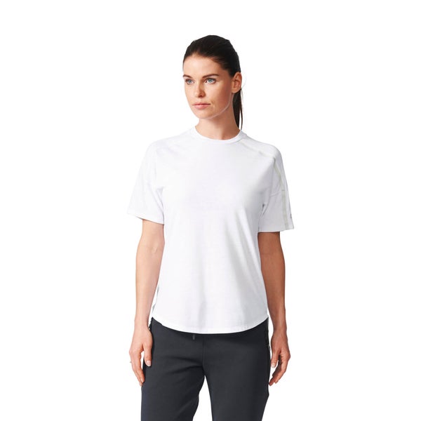 adidas Women's ZNE Training Track T-Shirt - White