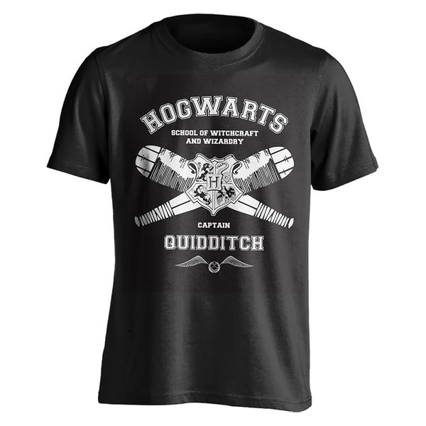 T-Shirt Homme Capitaine Quidditch Harry Potter - Noir