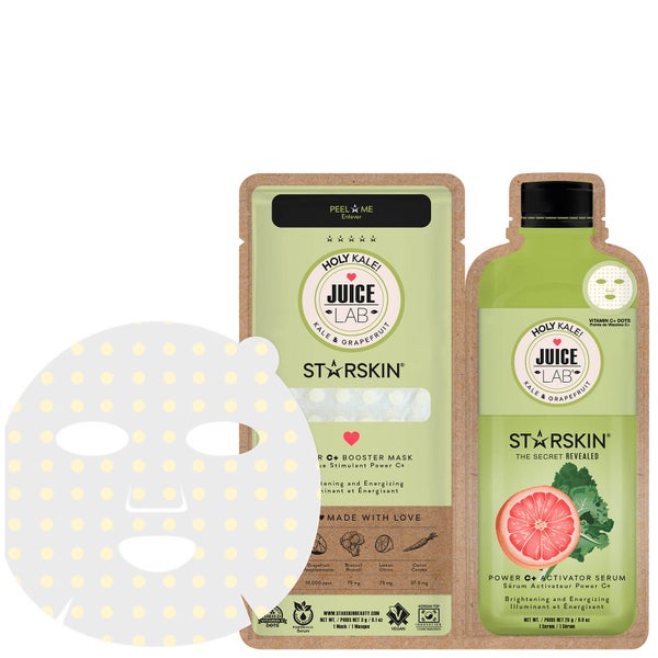 STARSKIN JuiceLab® ホーリー ケール パワーC＋ブースター フェイスマスク