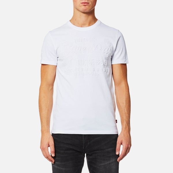 Superdry Men's Premium Goods Embossed T-Shirt - Optic White