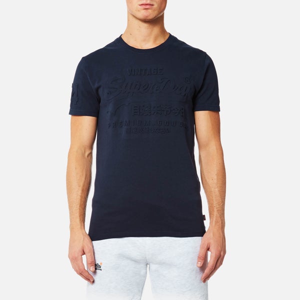Superdry Men's Premium Goods Embossed T-Shirt - Nautical Navy