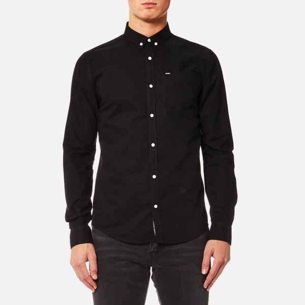 Superdry Men's Ultimate Oxford Long Sleeve Shirt - Black
