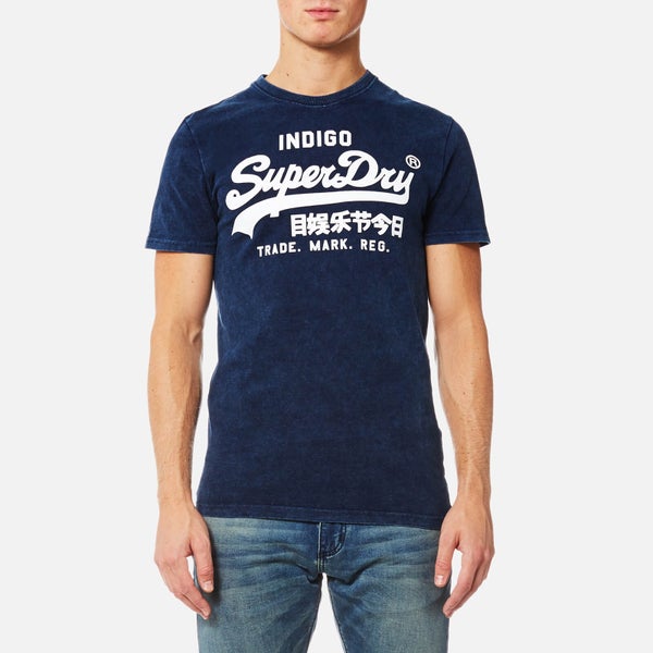 Superdry Men's Vintage Logo Indigo T-Shirt - Worn Indigo