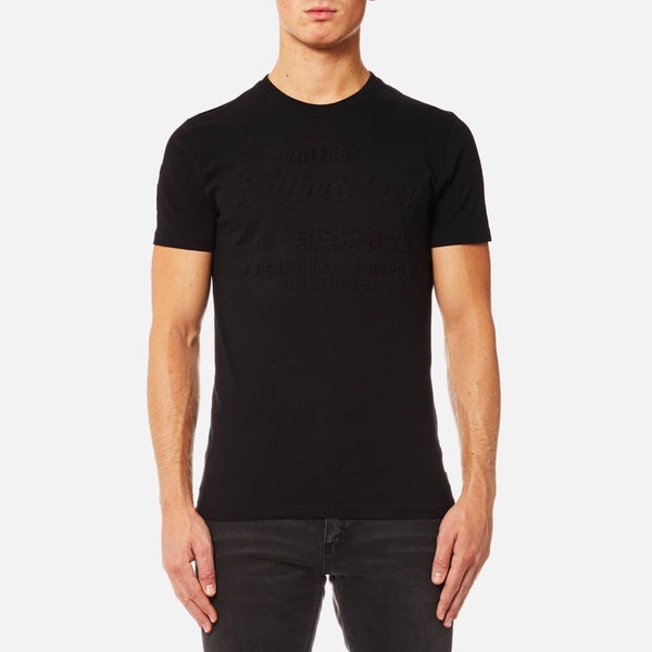 Superdry Men's Premium Goods Embossed T-Shirt - Black