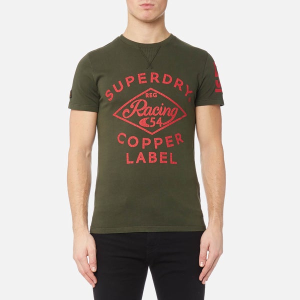 Superdry Men's Copper Label Café Race T-Shirt - Surplus Goods Khaki
