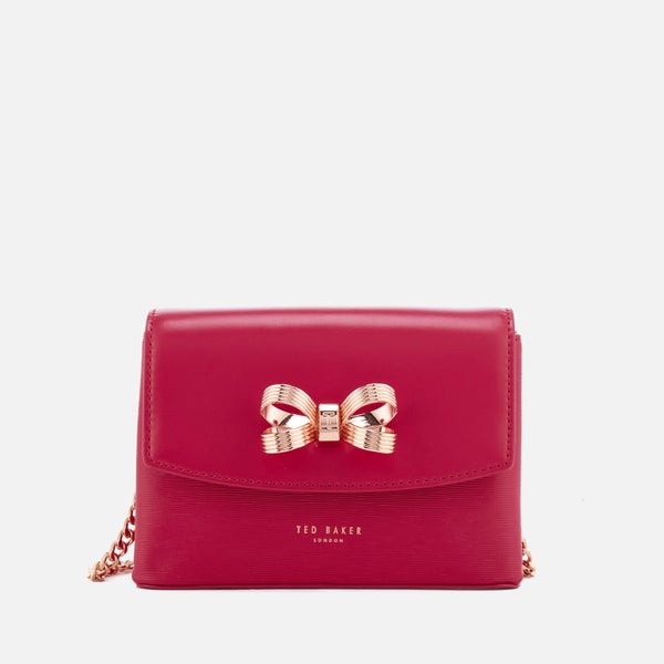 Ted Baker Women's Leorr Looped Bow Mini Cross Body Bag - Deep Pink