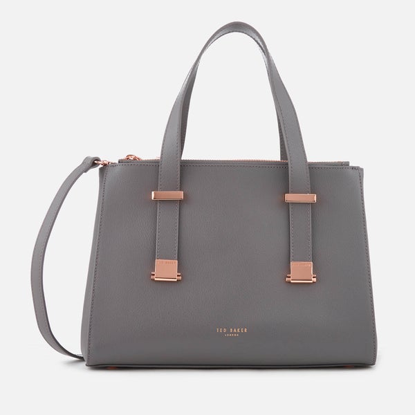 Ted Baker Women's Ameliee Adjustable Handle Small Grain Tote Bag - Mid Grey