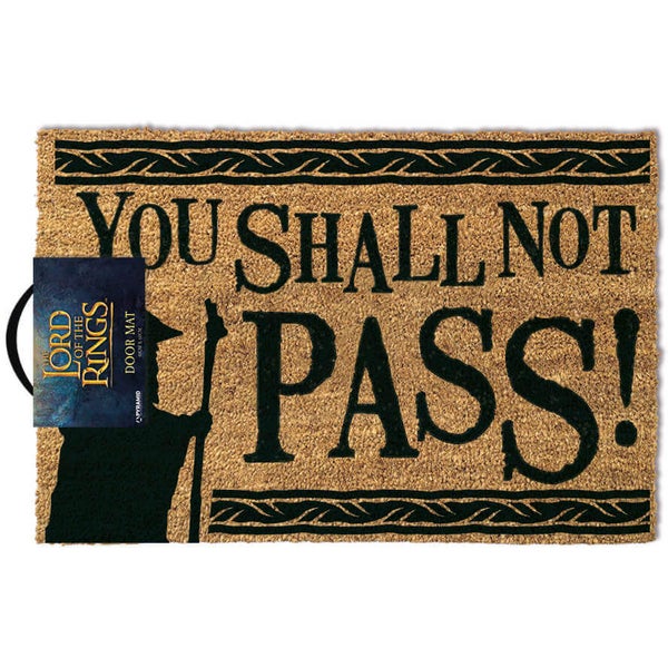 The Lord of the Rings You Shall Not Pass Doormat
